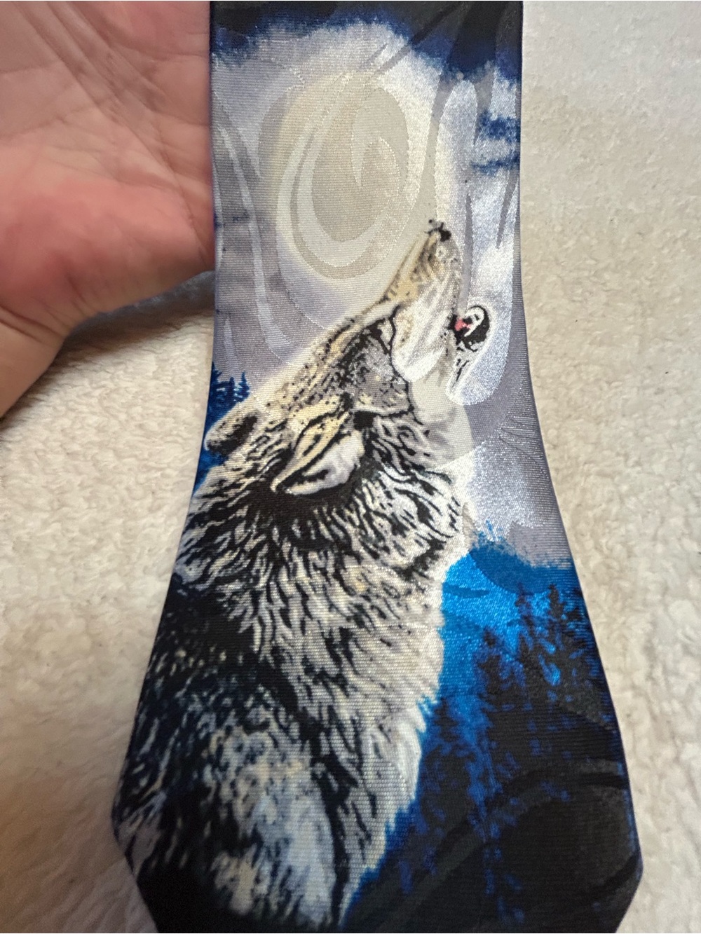 🎁3 for $30 - Wolf Graphic Necktie